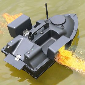 Barca esca V18B PRO con GPS 12.000 mAh Nero