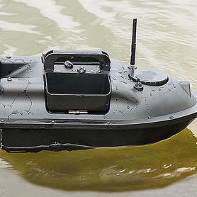 Barca esca V18B PRO con GPS 12.000 mAh Nero
