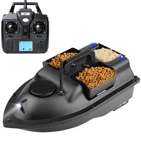 Barca esca V18B PRO con GPS 12.000 mAh Nero