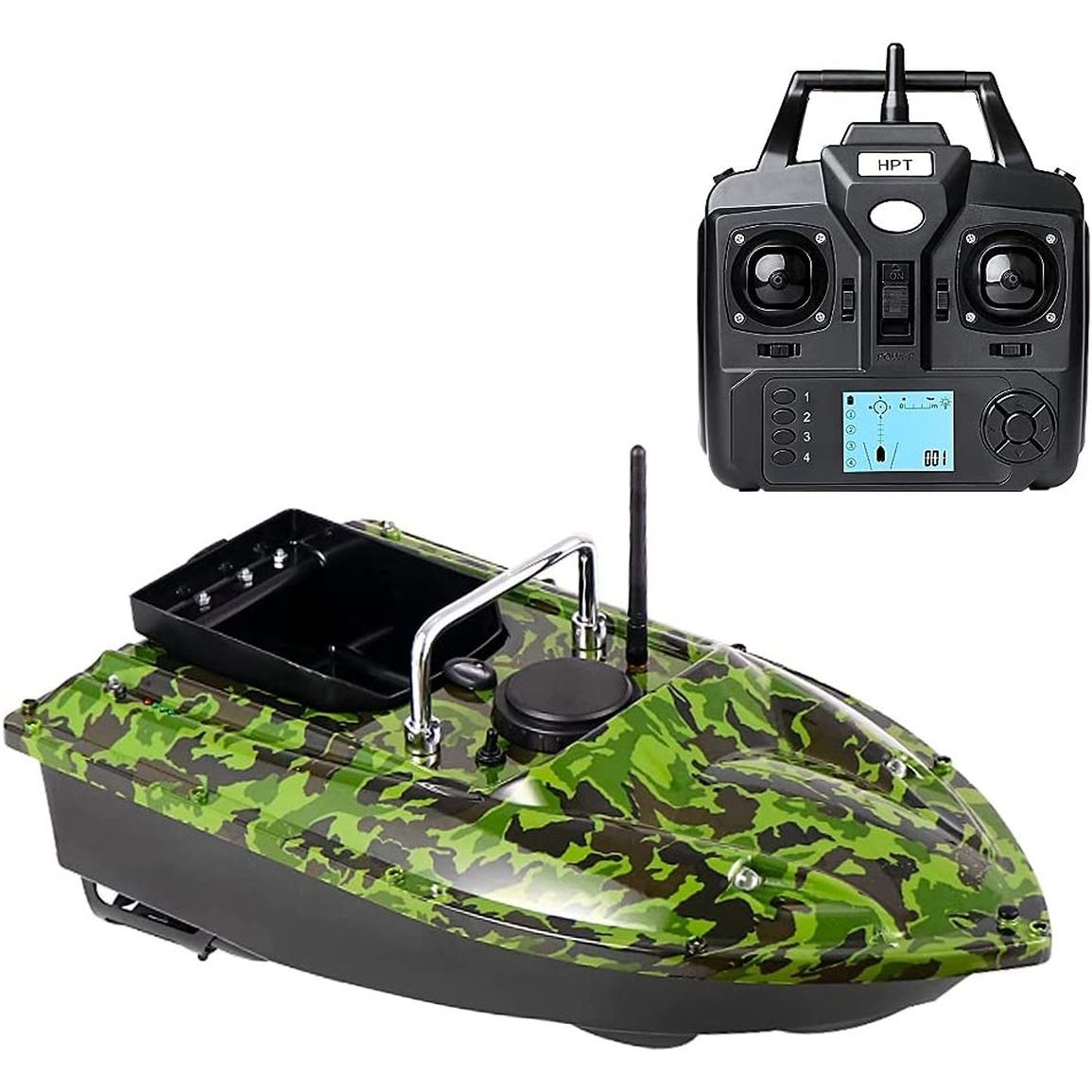 Barca esca C118 con navigazione GPS - Verde