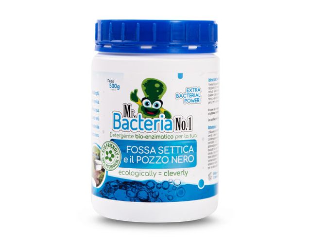 Detergente bio-enzimatico per la tua FOSSA SETTICA e POZZO NERO 500g (Batteri per fossa biologica)